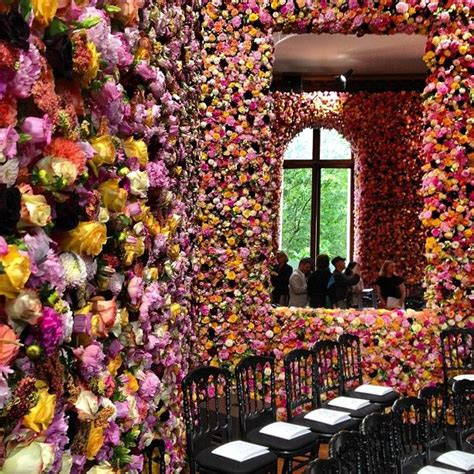 black flower wall dior tunnel|Dior’s Show.